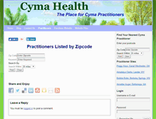 Tablet Screenshot of cymahealth.com